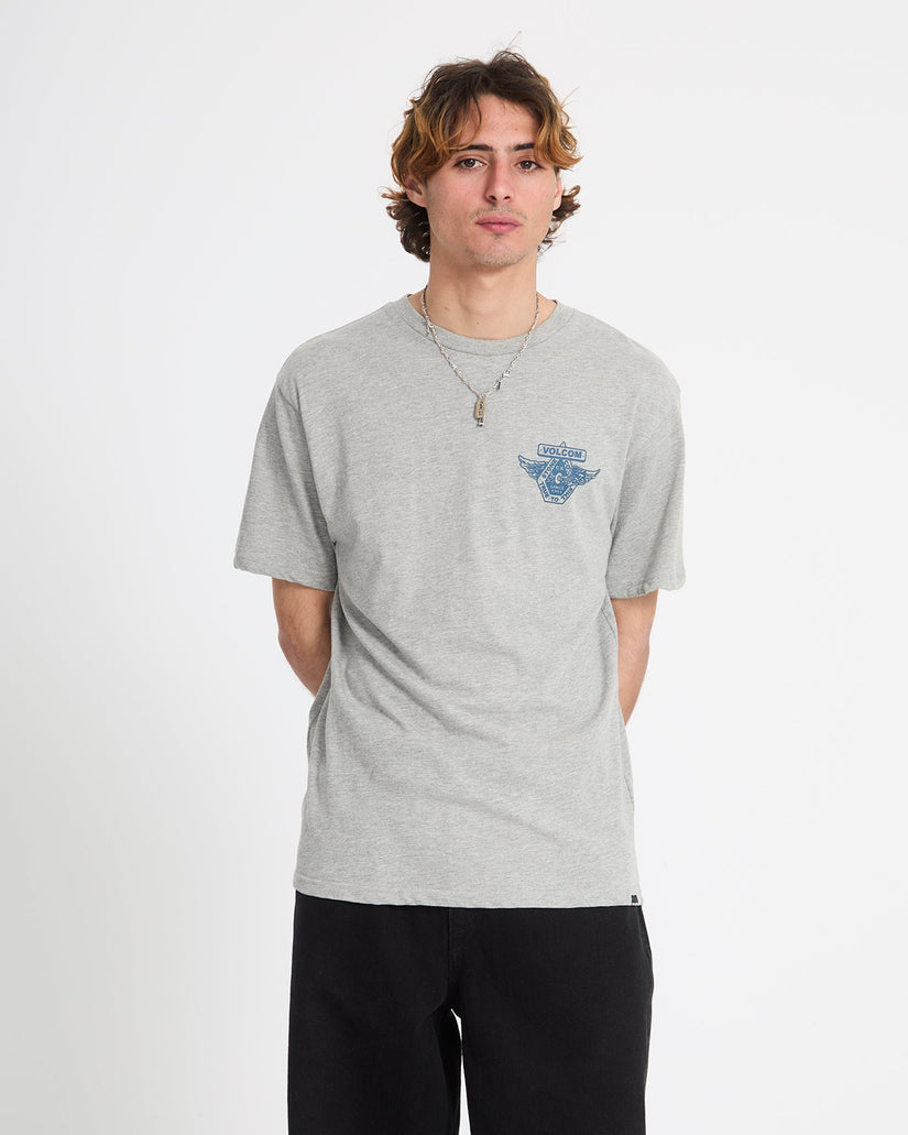 Free Wheel T-Shirt - Heather Grey