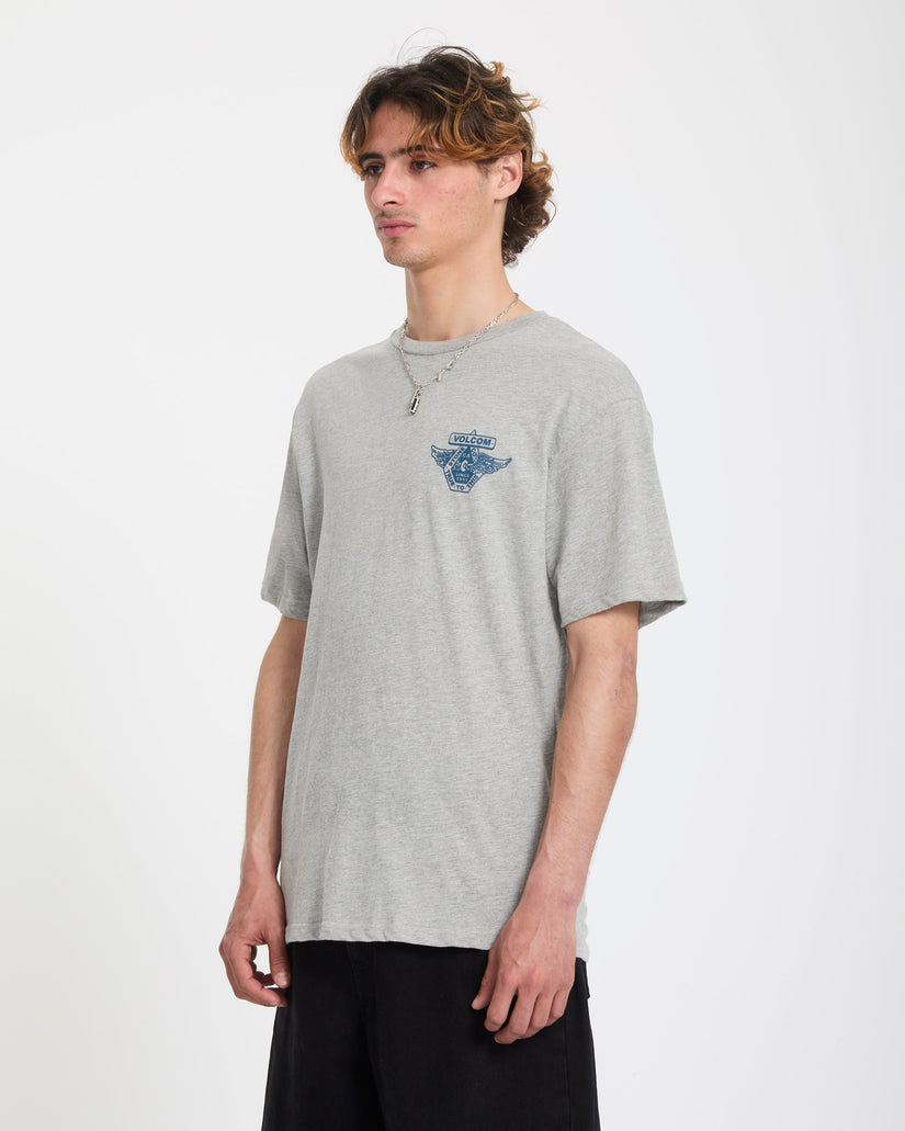 Free Wheel T-Shirt - Heather Grey
