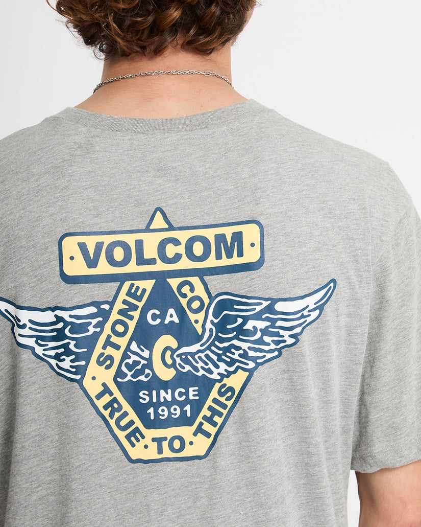 Free Wheel T-Shirt - Heather Grey