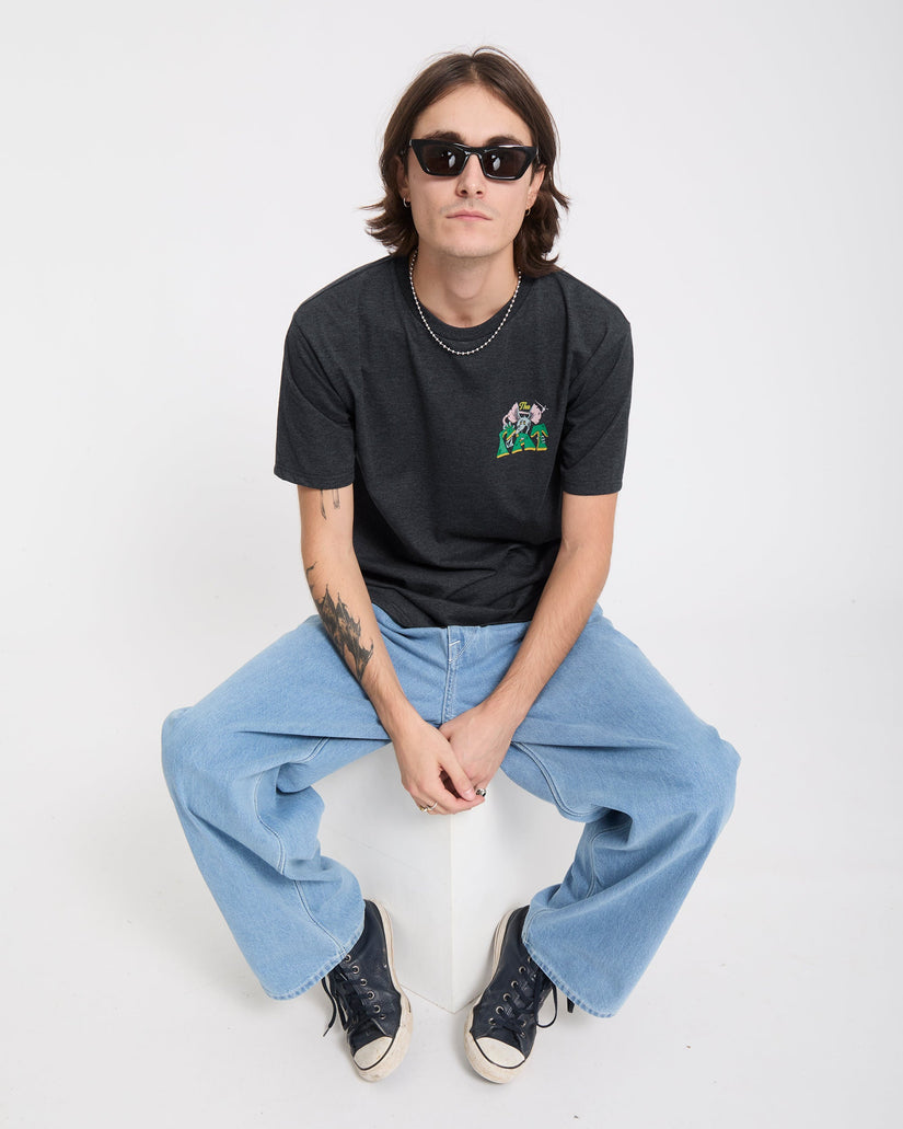 Tipsy Rat T-Shirt - Heather Black