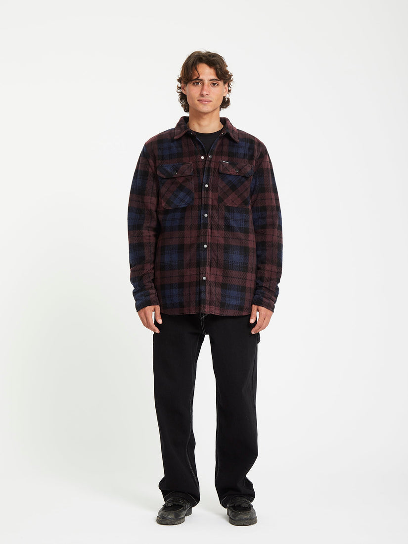 Surchemise en polaire Bowered - MERLOT