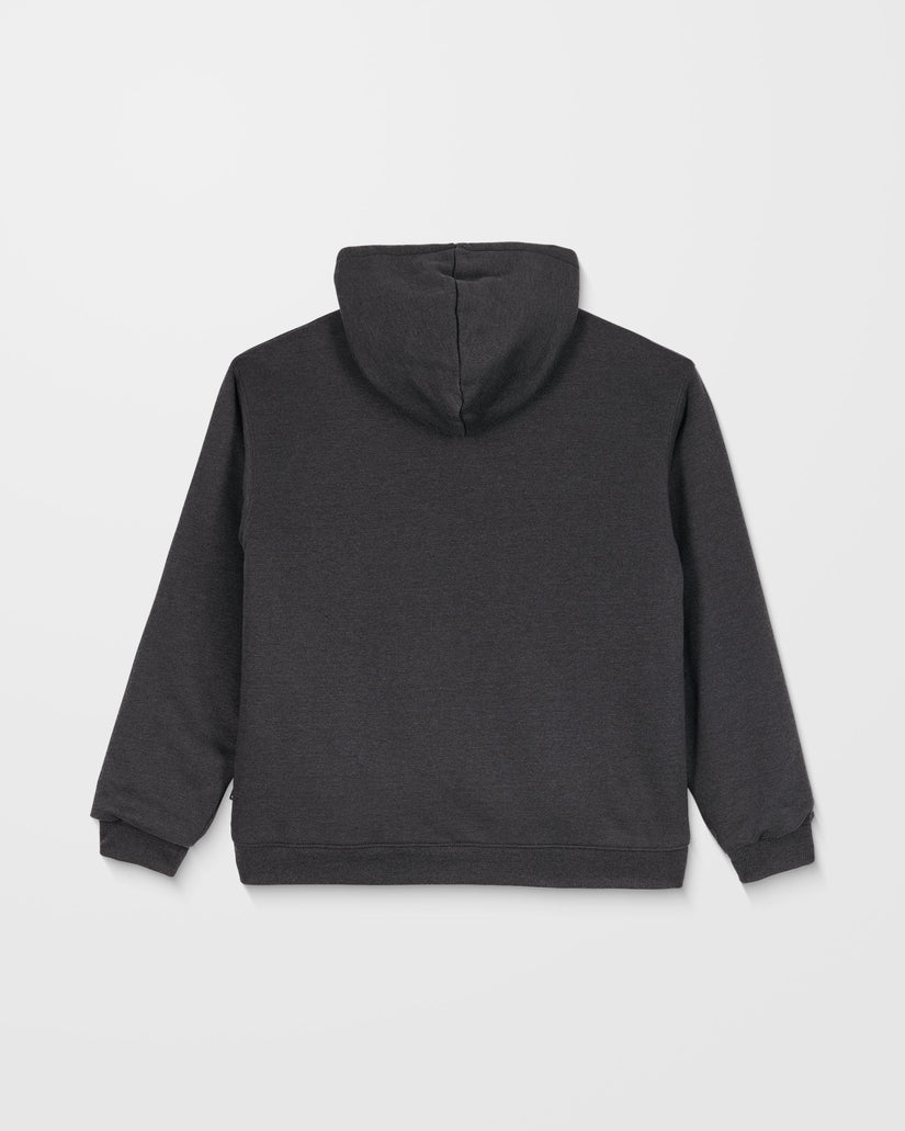Single Stone Lined Zip Hoodie - Heather Black