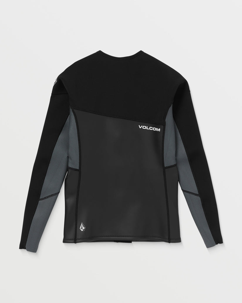 1.5Mm Front Zip Neoprene Jacket - BLACK