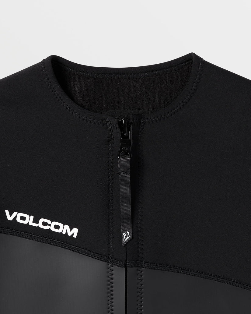 1.5Mm Front Zip Neoprene Jacket - BLACK