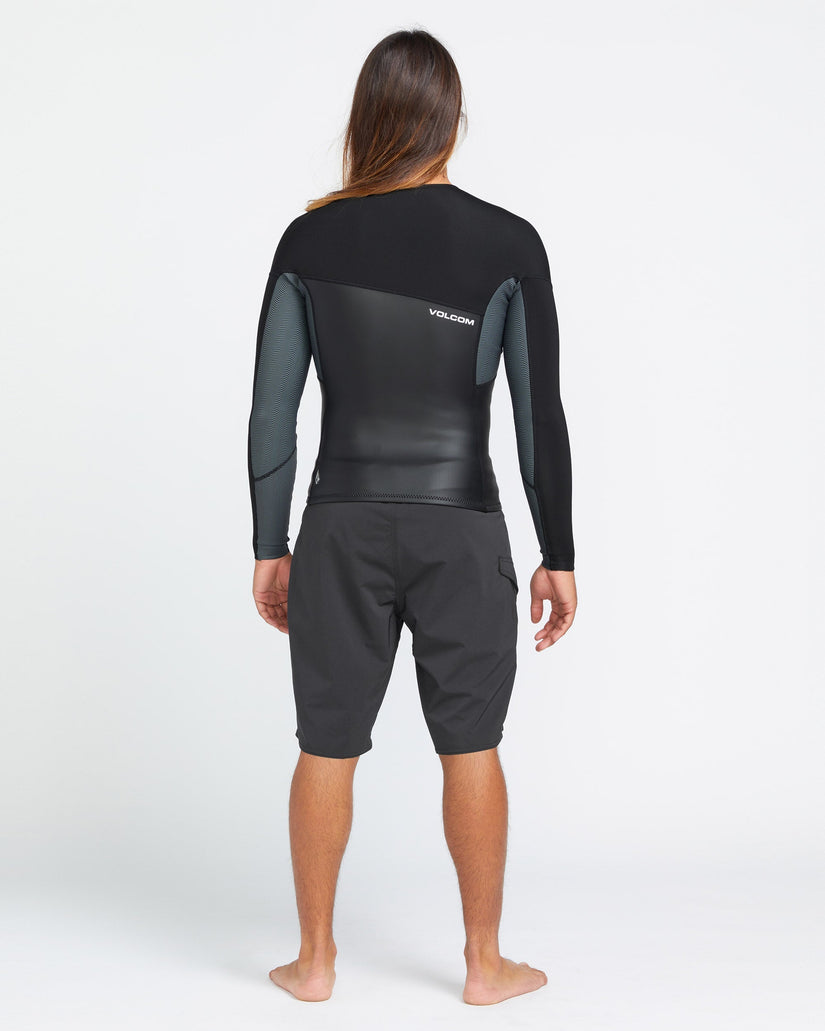 1.5Mm Front Zip Neoprene Jacket - BLACK