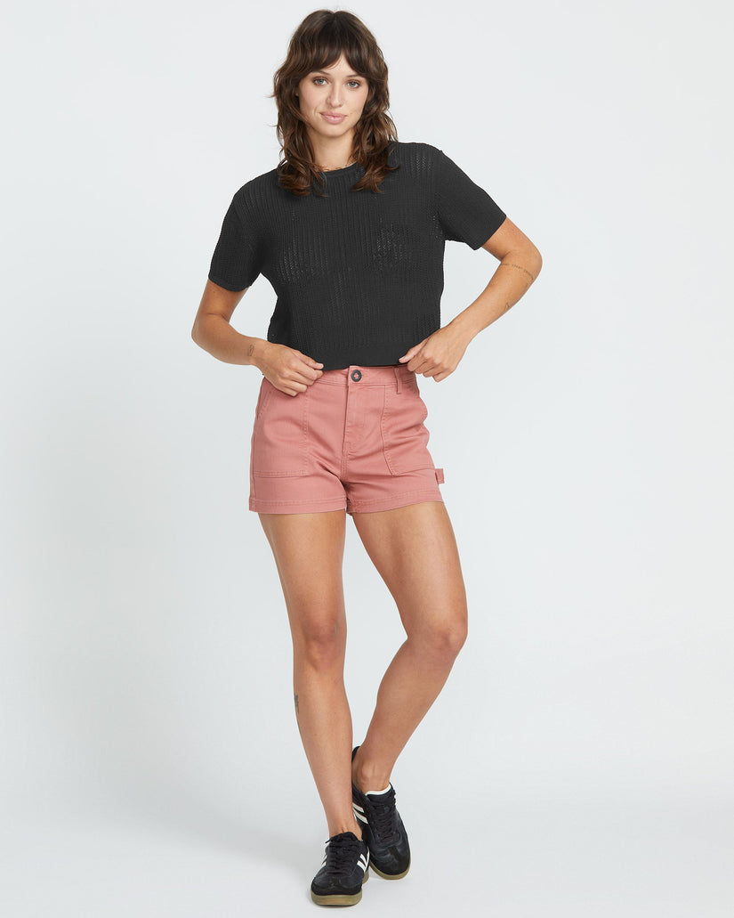 Meshy Beach T-shirt - BLACK