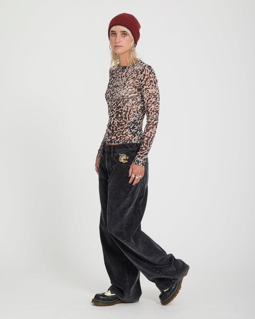 Tigardi Mesh Top - Animal Print