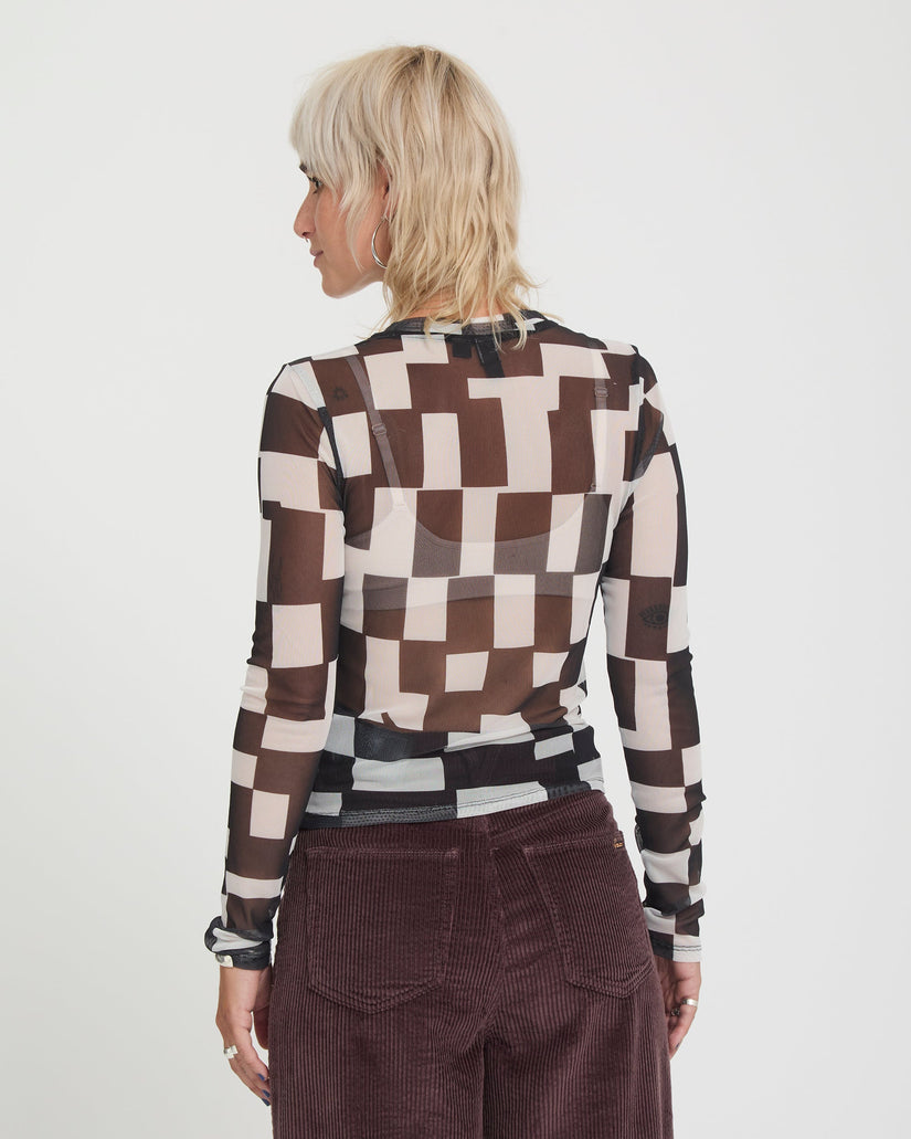 Carrau Mesh Top - White