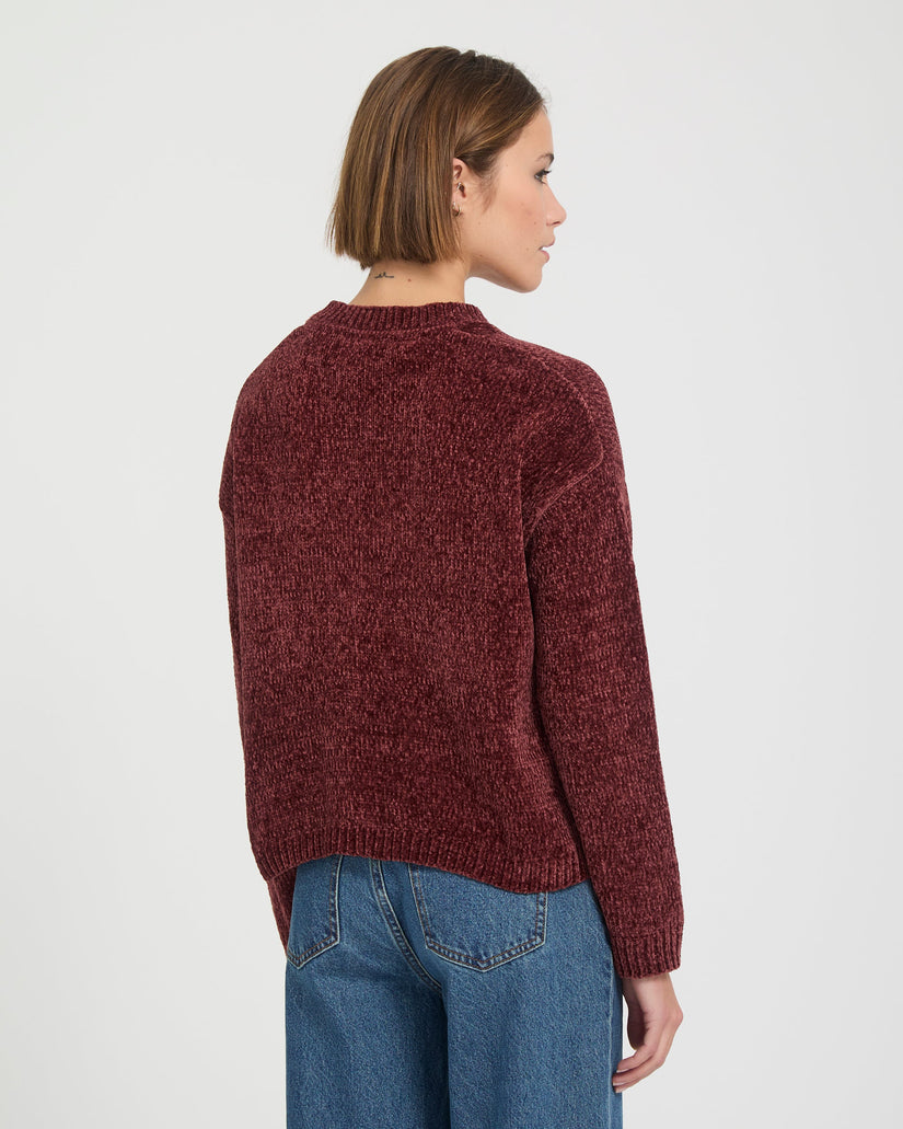 Bubble Tease Sweater - Brick