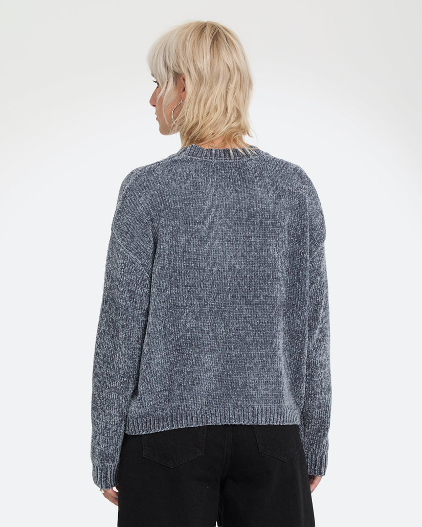 Bubble Tease Sweater - Storm Blue