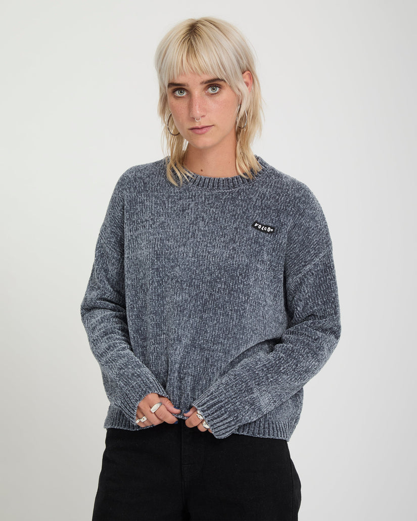 Bubble Tease Sweater - Storm Blue