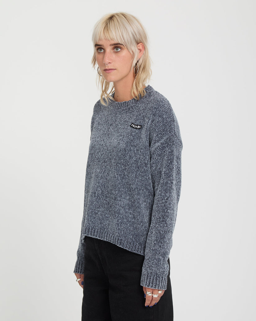 Bubble Tease Sweater - Storm Blue