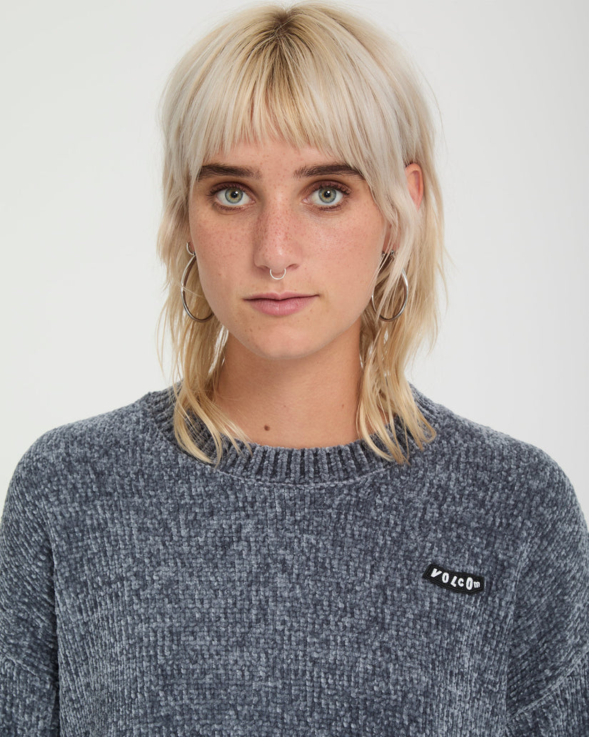 Bubble Tease Sweater - Storm Blue
