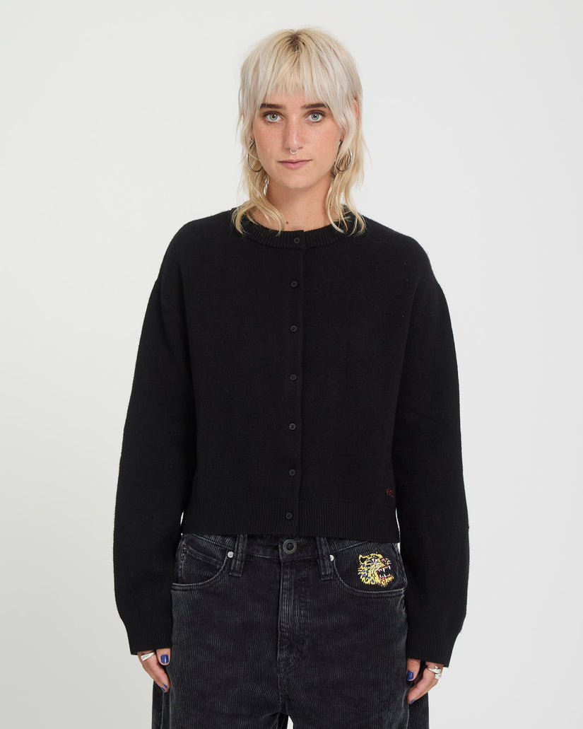 Ozzy Cardigan - Black