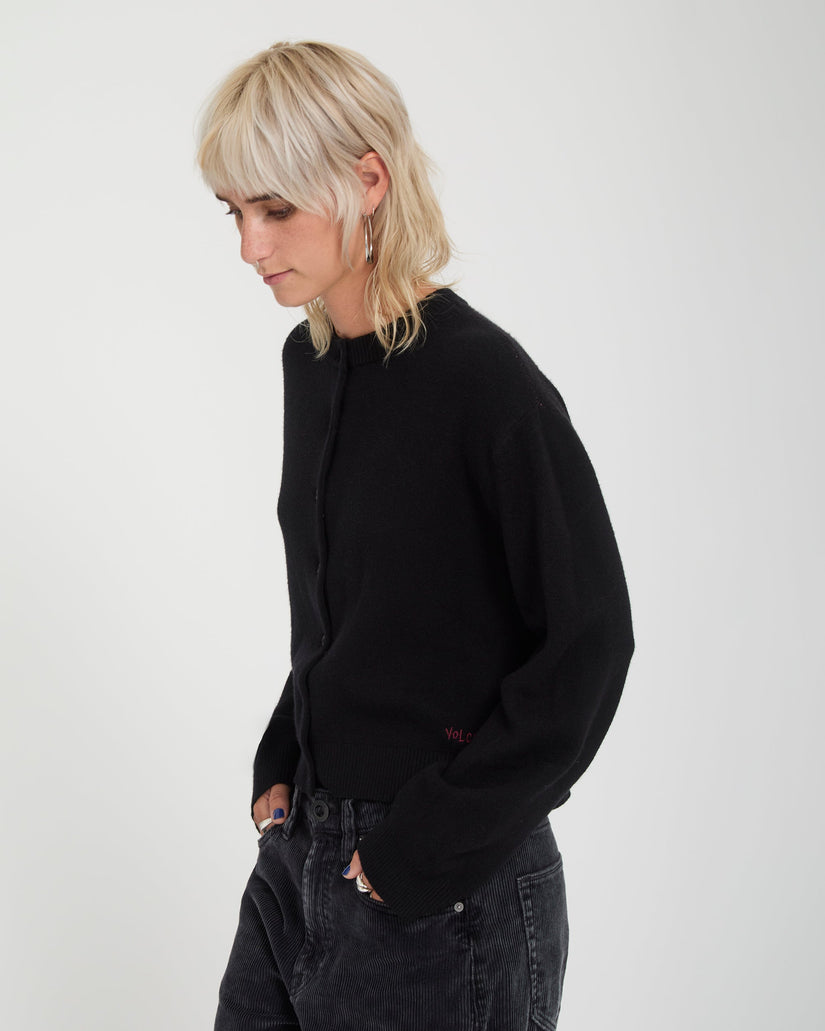 Ozzy Cardigan - Black