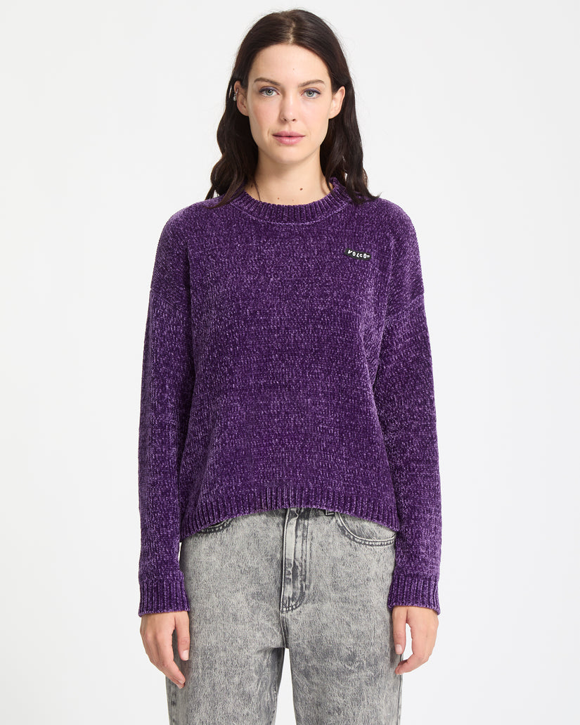 Bubble Tease Sweater - Acai
