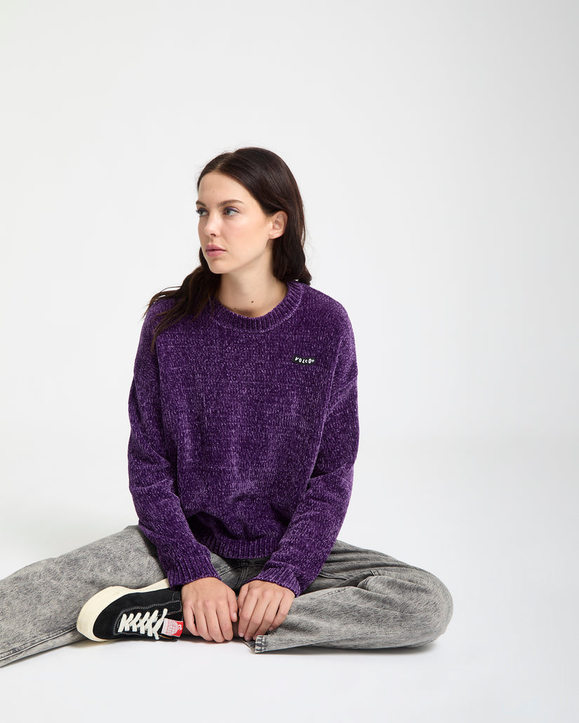 Bubble Tease Sweater - Acai