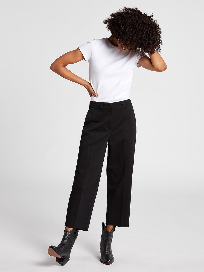 Whawhat Chino Trousers - BLACK (B1112100_BLK) [F]