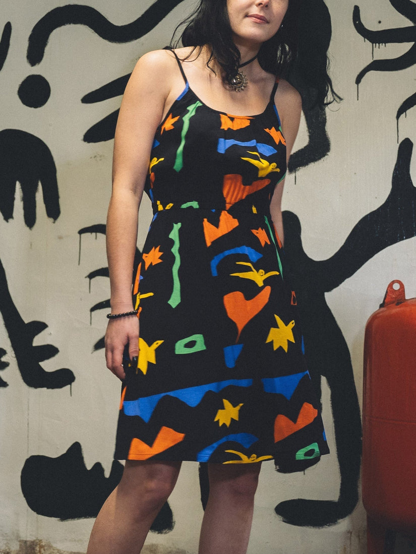 Robe Cami Arthur Longo - BLACK