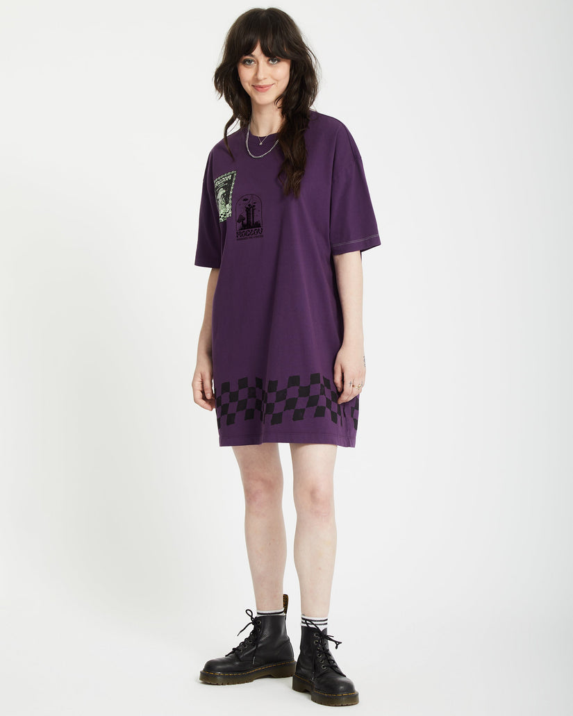 Filip Rygalski Tee Dress - GRAPE ROYALE