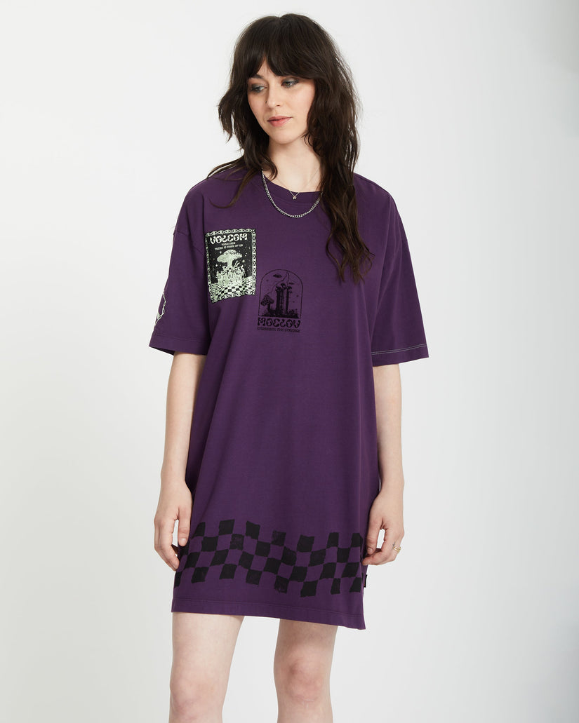 Filip Rygalski Tee Dress - GRAPE ROYALE