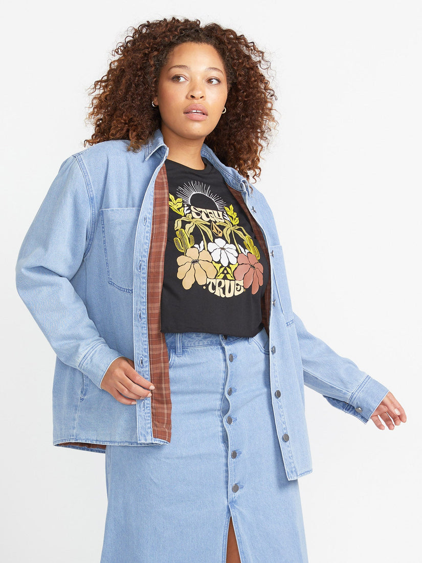 Veste Chill Trap Shacket - CHINA BLUE