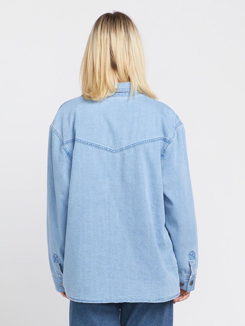 Veste Chill Trap Shacket - CHINA BLUE