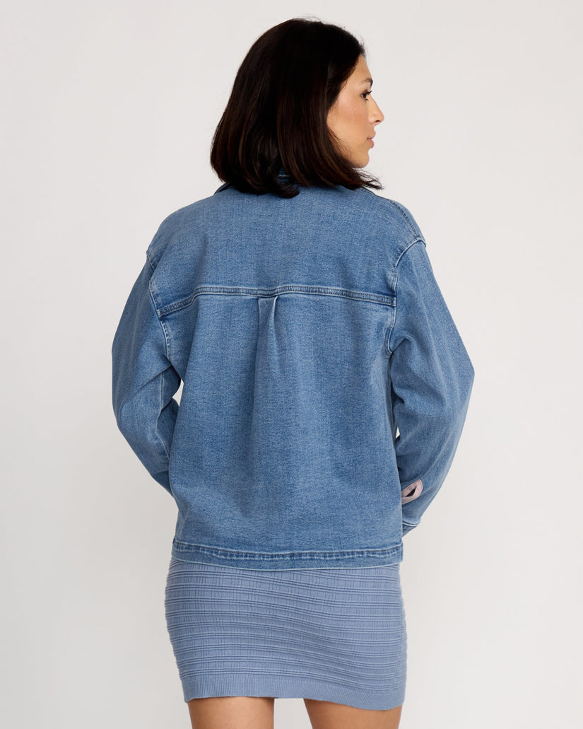 Stoned Boyfriend Jacket - Deep River Blues