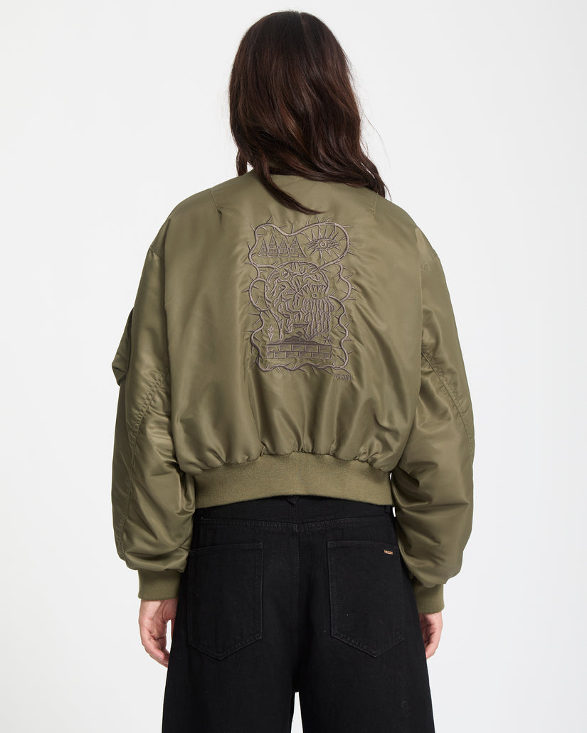 Vaderetro Bomber Jacket - Wintermoss