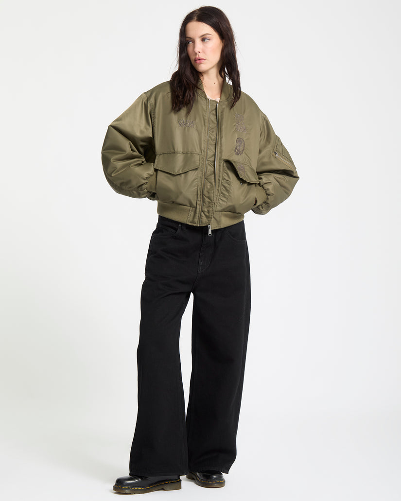 Vaderetro Bomber Jacket - Wintermoss