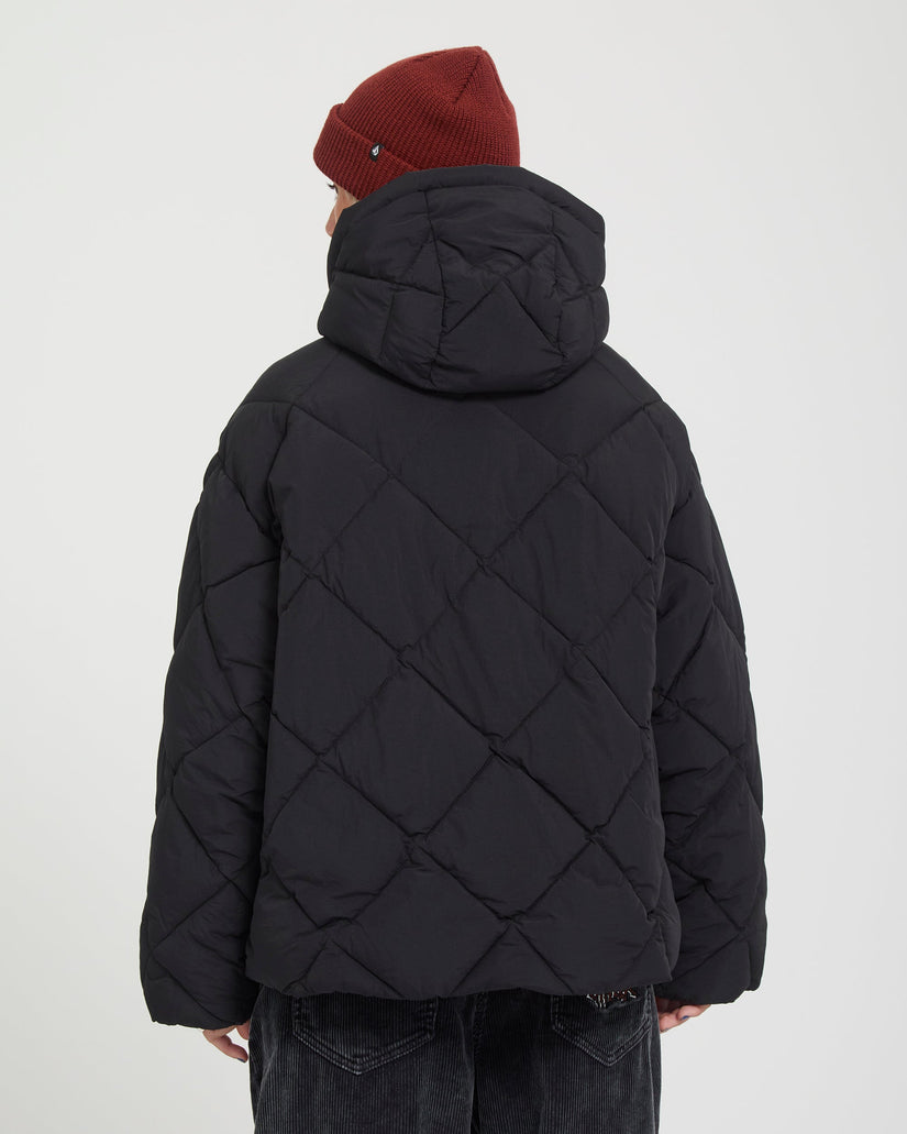 Out Of Boxy Puff Jacket - Black
