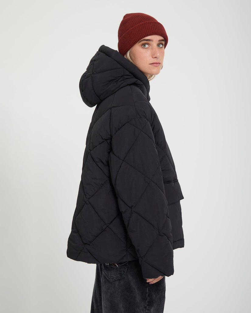 Out Of Boxy Puff Jacket - Black
