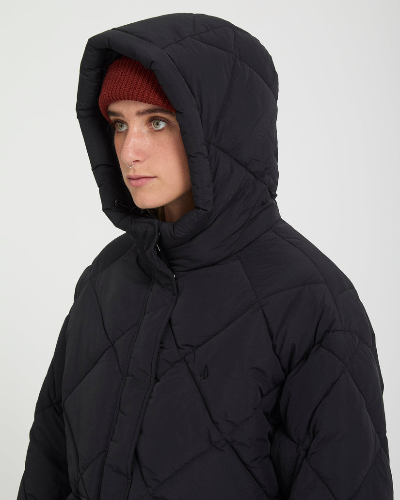 Out Of Boxy Puff Jacket - Black