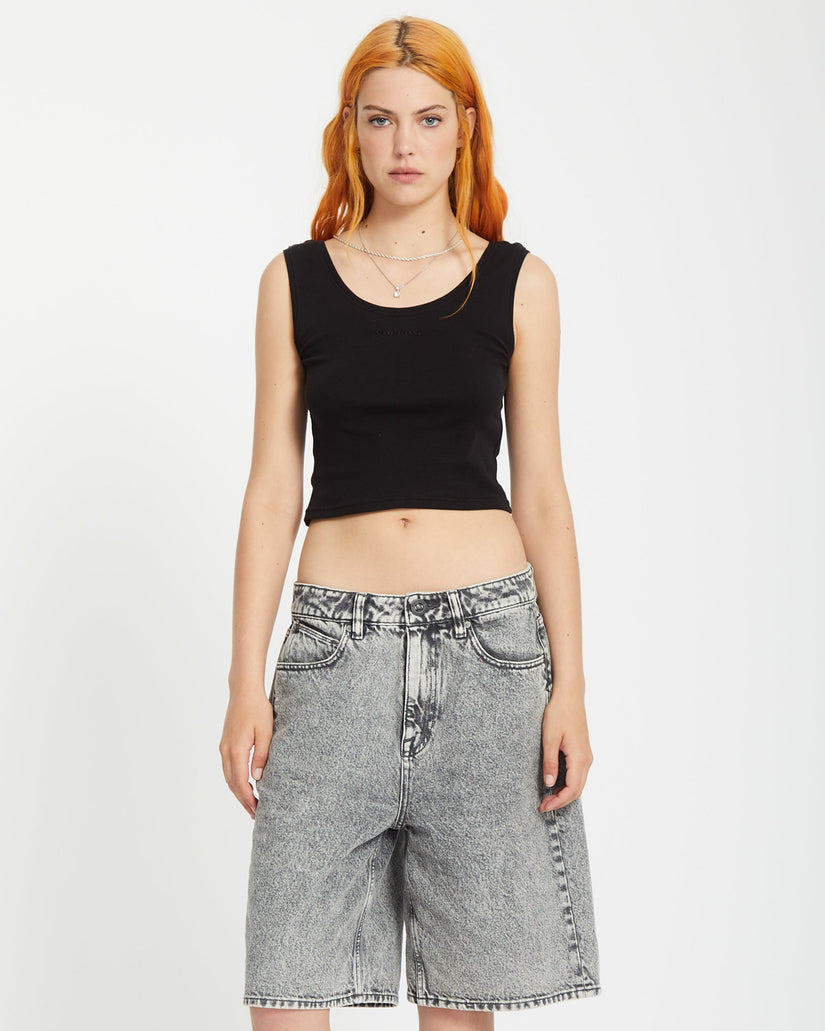 Beeggy Denim Short - GREY VINTAGE