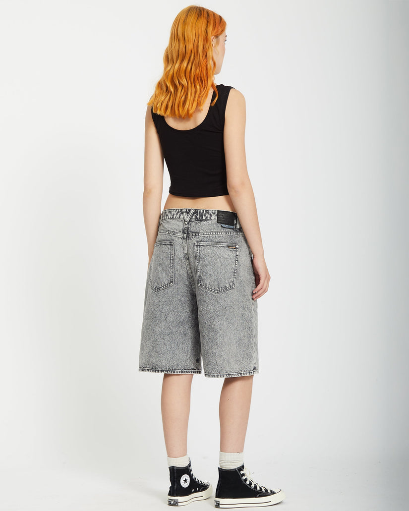 Beeggy Denim Short - Grey Vintage