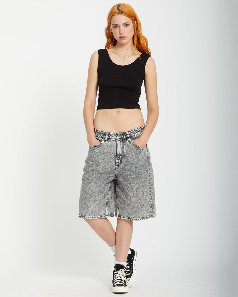 Beeggy Denim Short - Grey Vintage