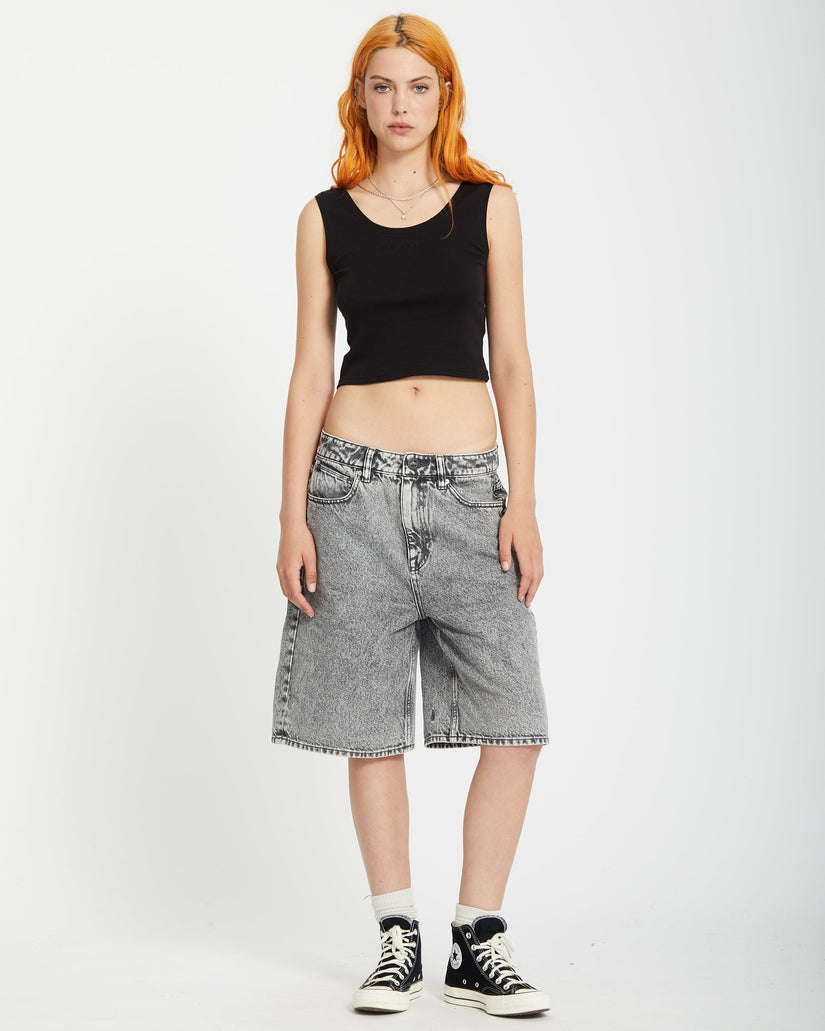 Beeggy Denim Short - Grey Vintage