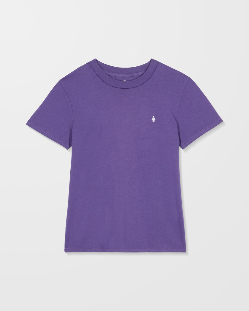 Solid Stone Besticktes T-Shirt - Acai