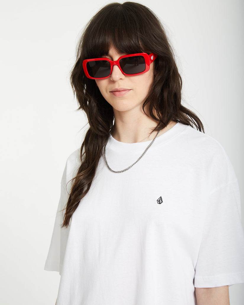 Stone Blanks Up T-Shirt - White