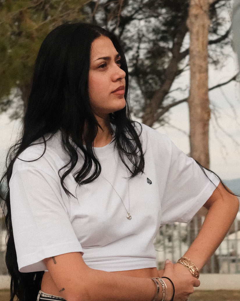 Stone Blanks Up T-Shirt - White