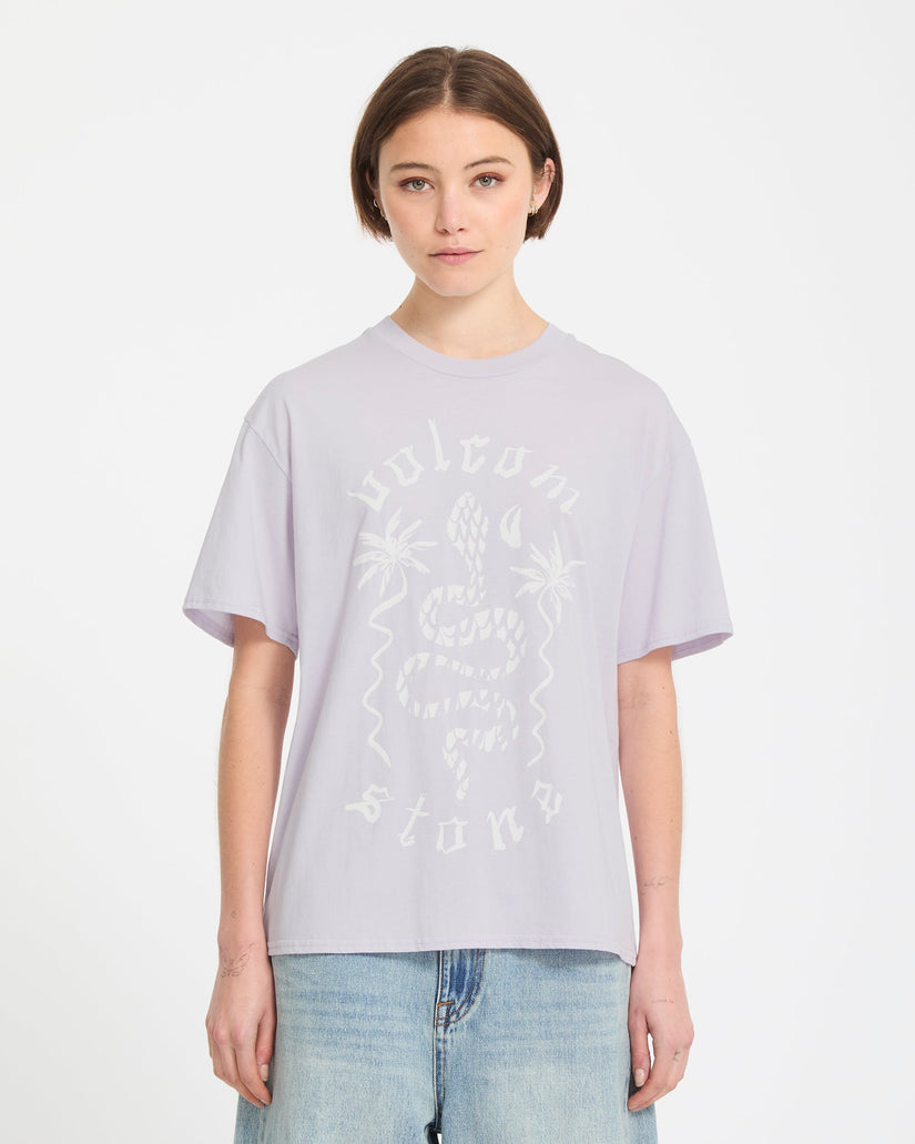 Burnout Boyfriend T-Shirt - Dusty Lavender