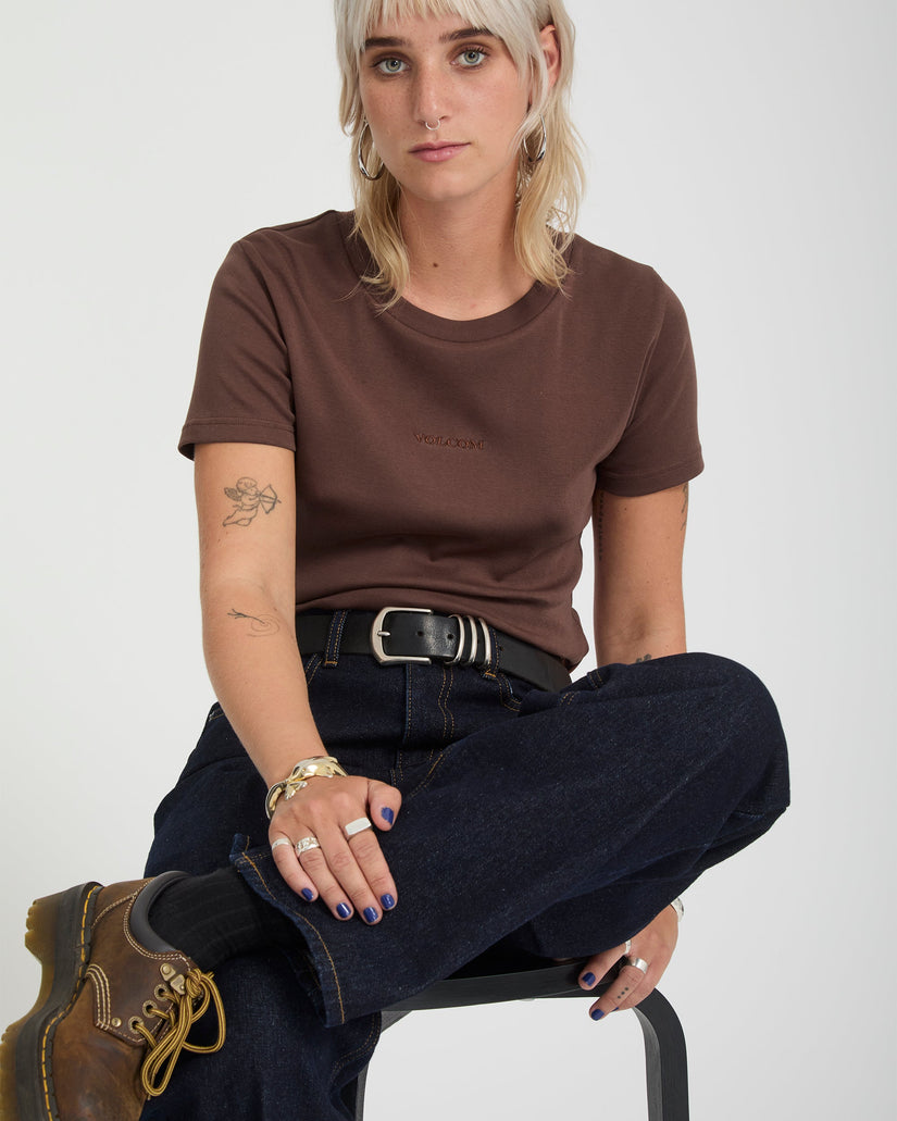 Volcom Stone Tight T-Shirt - Tobacco Brown