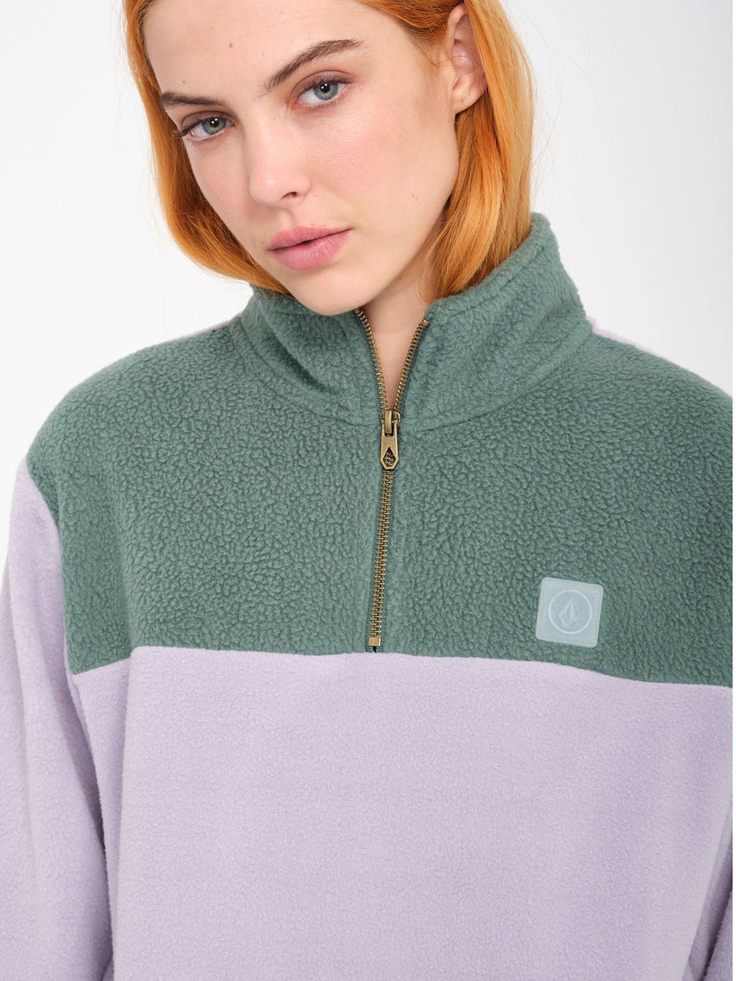 Pheelin It Mock Neck Sweatshirt - Lavender