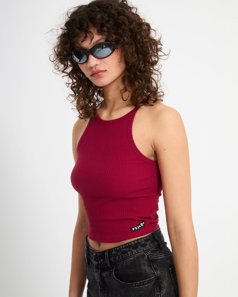 Leelee Tank Top - Deep Red