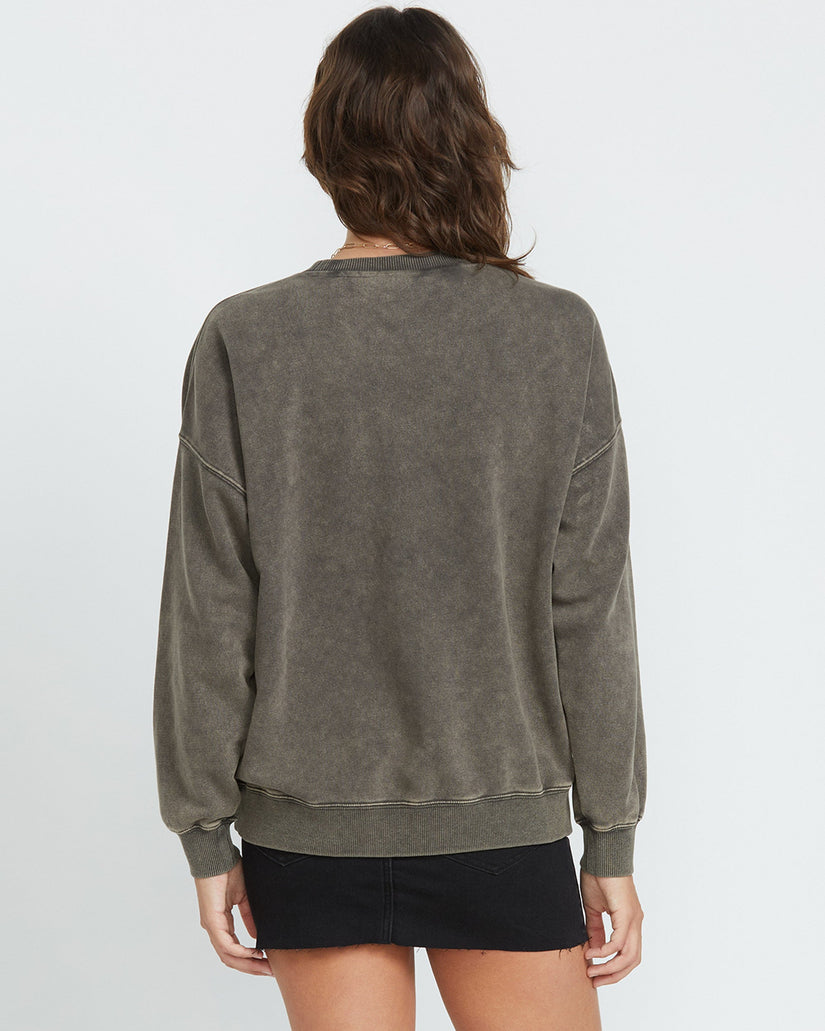 Stone Sweatshirt - VINTAGE BLACK