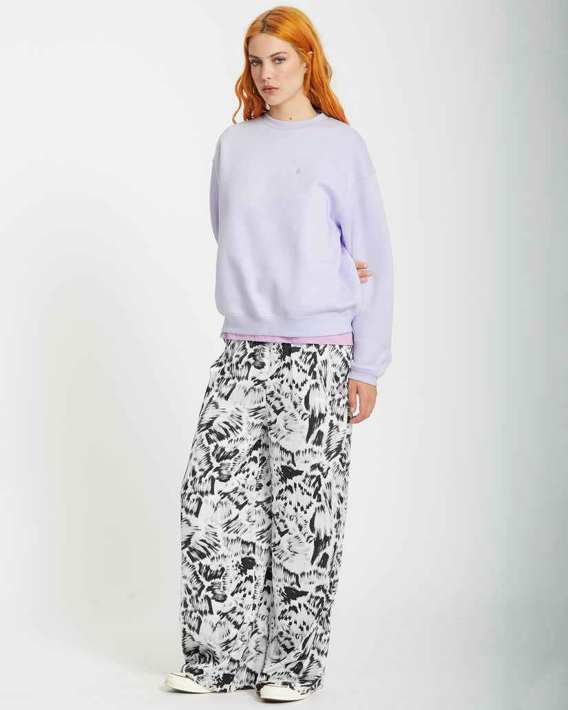 Sweatshirt Stone Heart Up - DUSTY LAVENDER