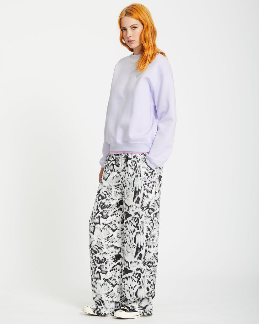 Sweatshirt Stone Heart Up - DUSTY LAVENDER