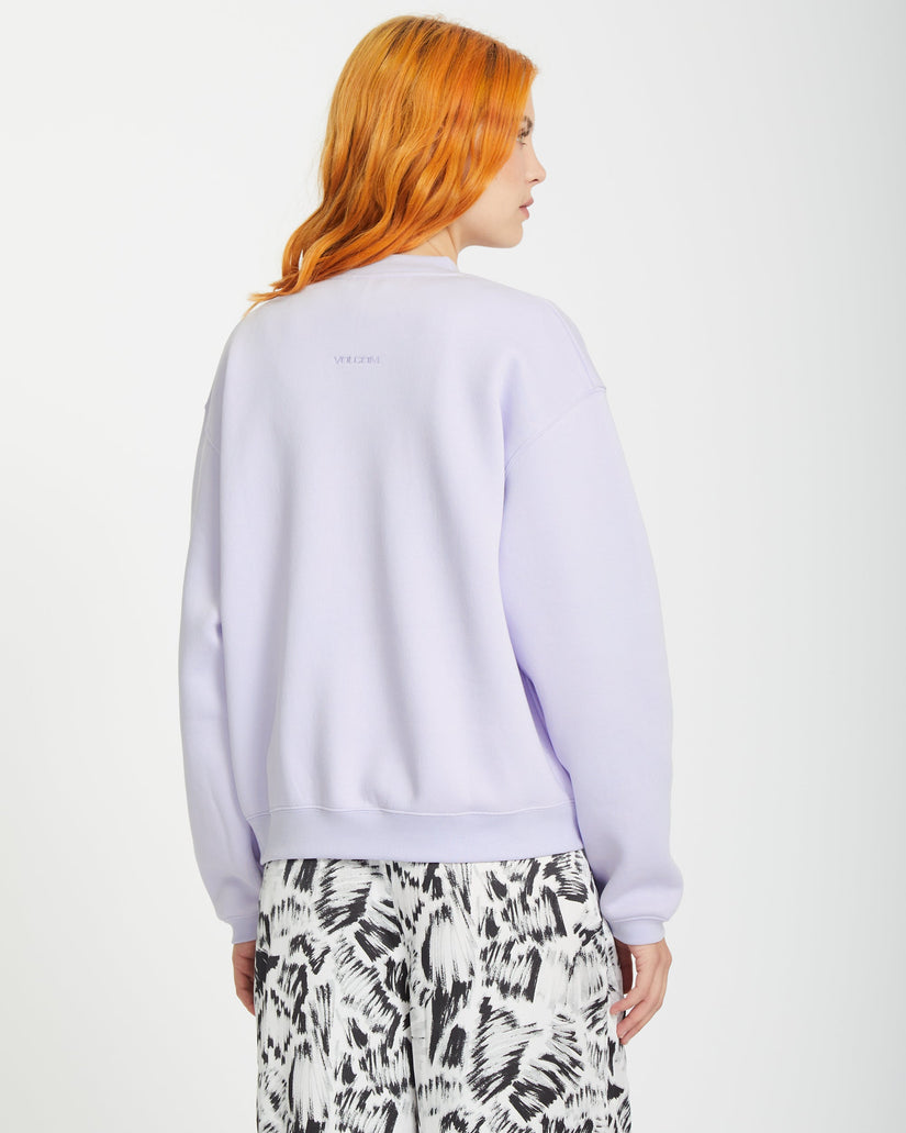 Sweatshirt Stone Heart Up - DUSTY LAVENDER