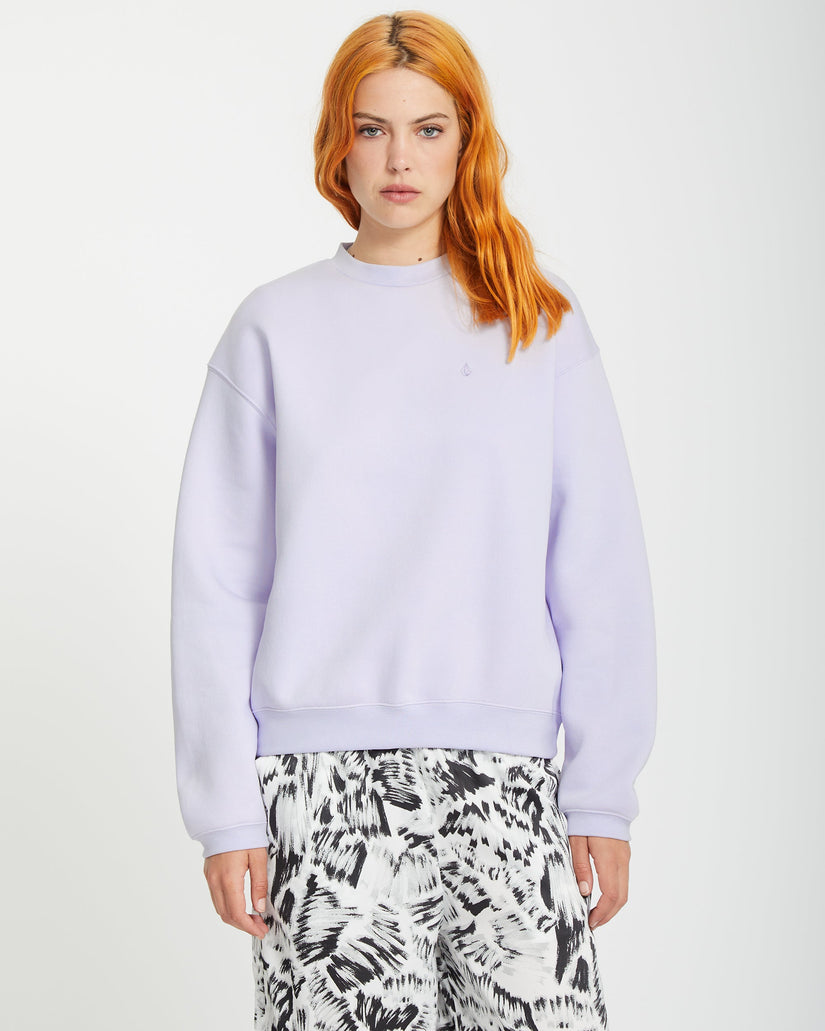 Sweatshirt Stone Heart Up - DUSTY LAVENDER