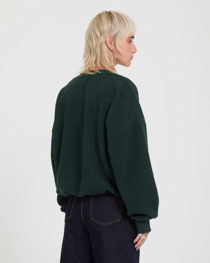 Piou Sherpa Sweatshirt - Scarab